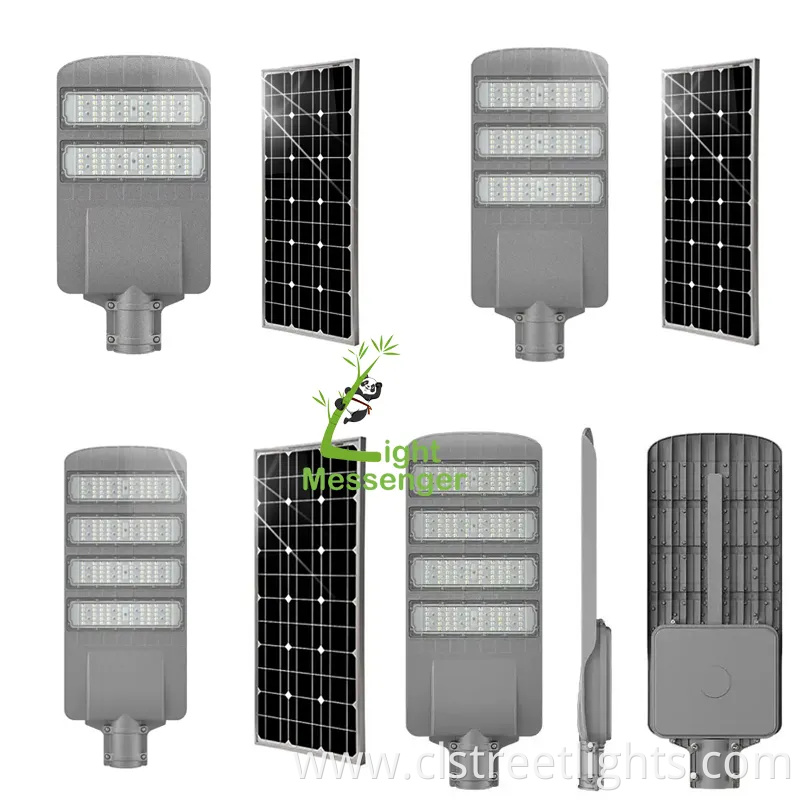Light Messenger Solar LED Street Light Manufacturers Road Light Solar Panel Split Lamp Outdoor 30W 40W 50W 60W All in Two Solar Street Light Factory Price